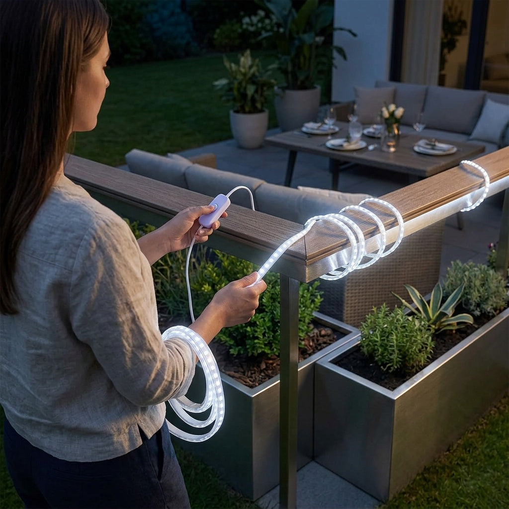 Your patio becomes an evening ritual
